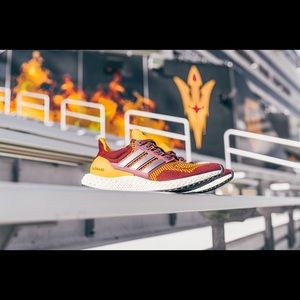 adidas gazelle silver green womens Adidas Men's Adizero EVO SL 'Arizon State Sun Devils' Cloud White / Team  Maroon / Team College Gold Running Shoes